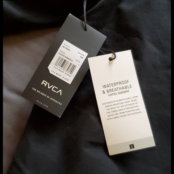 NWT Mens Rvca Hooded bomber jacket - Picture 6 of 7